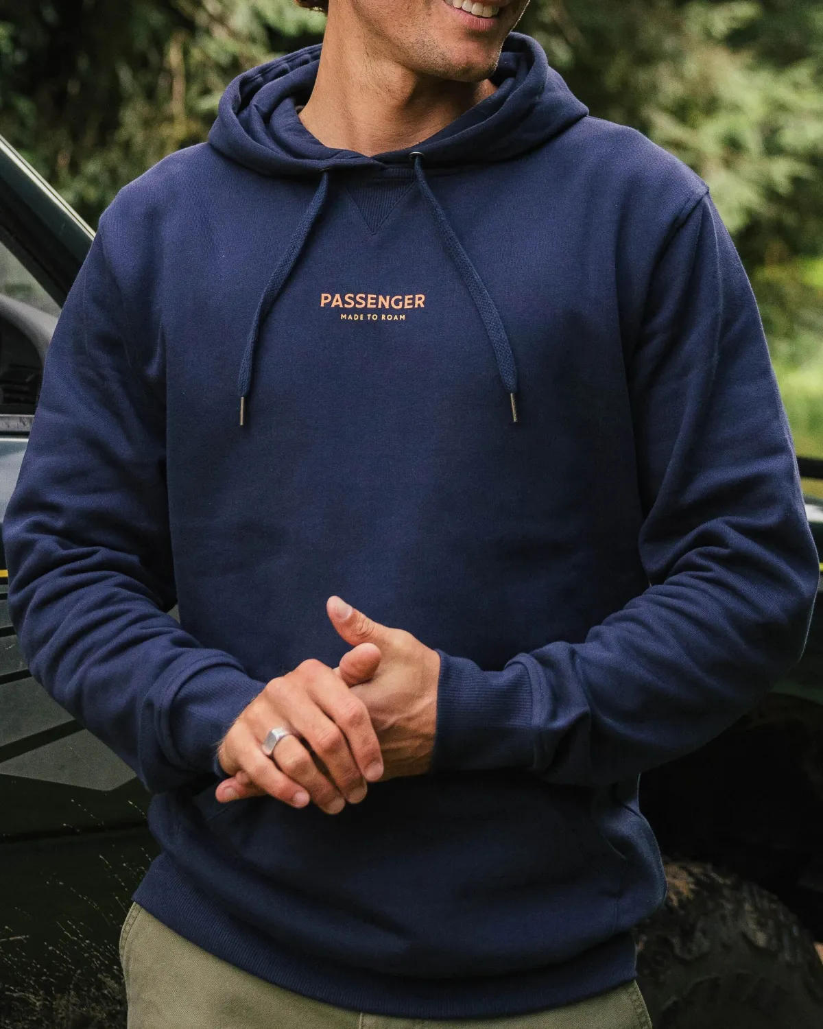 Hoodies & Sweatshirts|Passenger Phoenix Organic Cotton Hoodie - Deep Navy DeepNavy