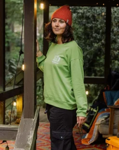 Hoodies & Sweatshirts|Sweatshirts|Passenger Phoenix Recycled Cotton Oversized Sweatshirt - Pear Green PearGreen