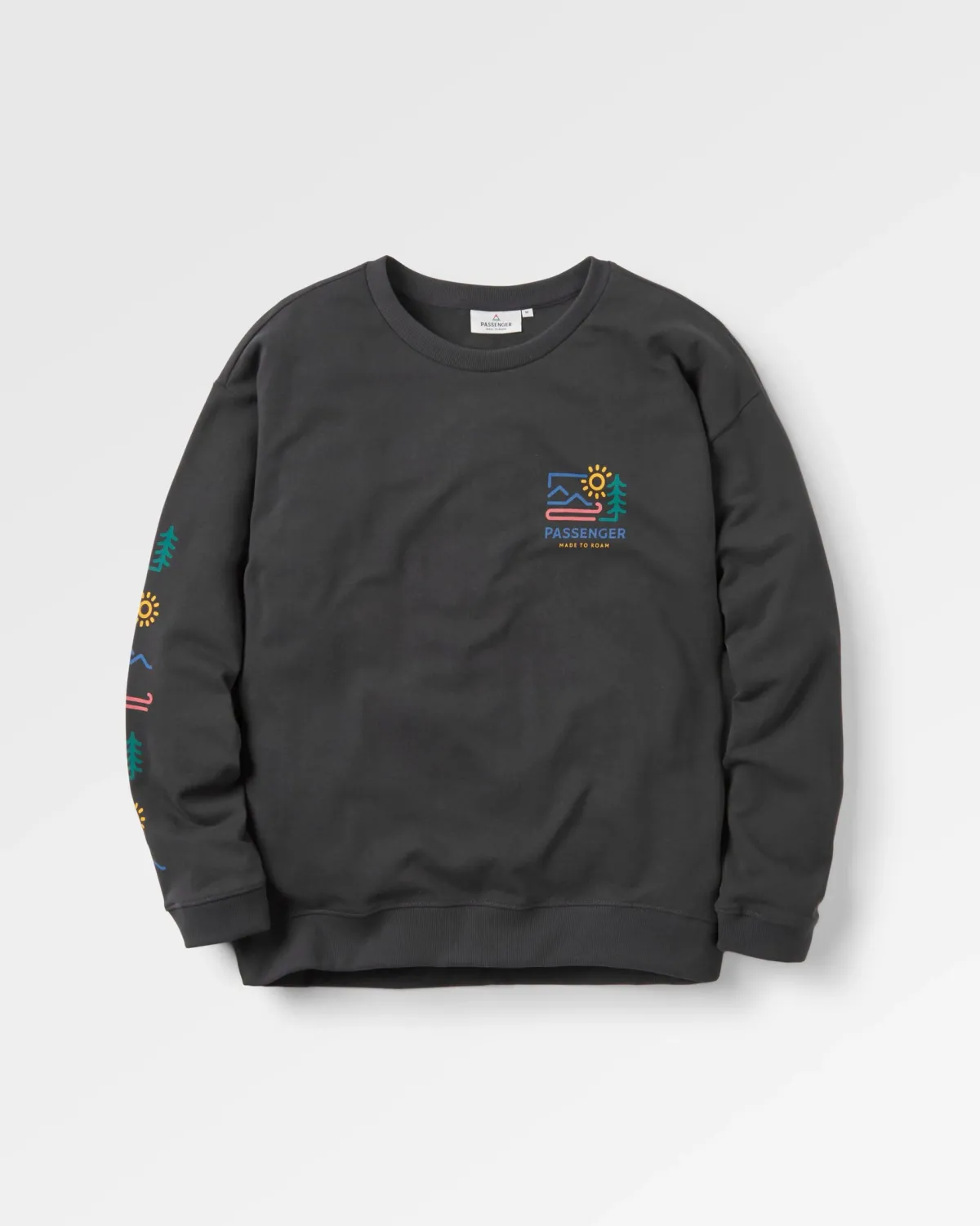 Sweatshirts|Hoodies & Sweatshirts|Passenger Phoenix Recycled Cotton Oversized Sweatshirt - Black