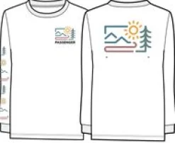 T-Shirts & Tank Tops|Passenger Phoenix Recycled Long Sleeve T-Shirt - White