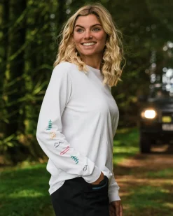T-Shirts & Tank Tops|Passenger Phoenix Recycled Long Sleeve T-Shirt - White