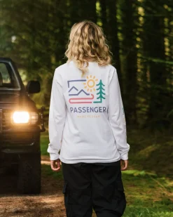T-Shirts & Tank Tops|Passenger Phoenix Recycled Long Sleeve T-Shirt - White
