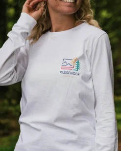 T-Shirts & Tank Tops|Passenger Phoenix Recycled Long Sleeve T-Shirt - White