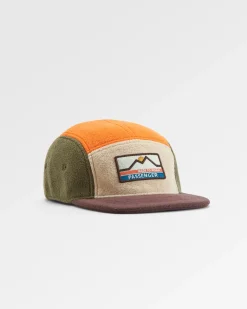 Hats & Caps|Caps & Hats|Passenger Pine Recycled Polar Fleece Hat - Sunrise Orange Multi SunriseOrangeMulti