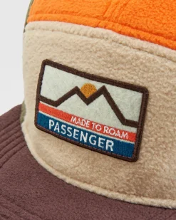 Hats & Caps|Caps & Hats|Passenger Pine Recycled Polar Fleece Hat - Sunrise Orange Multi SunriseOrangeMulti