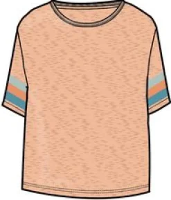 T-Shirts & Tank Tops|Passenger Poinsettia Organic Cotton T-Shirt - Soft Apricot Marl SoftApricotMarl