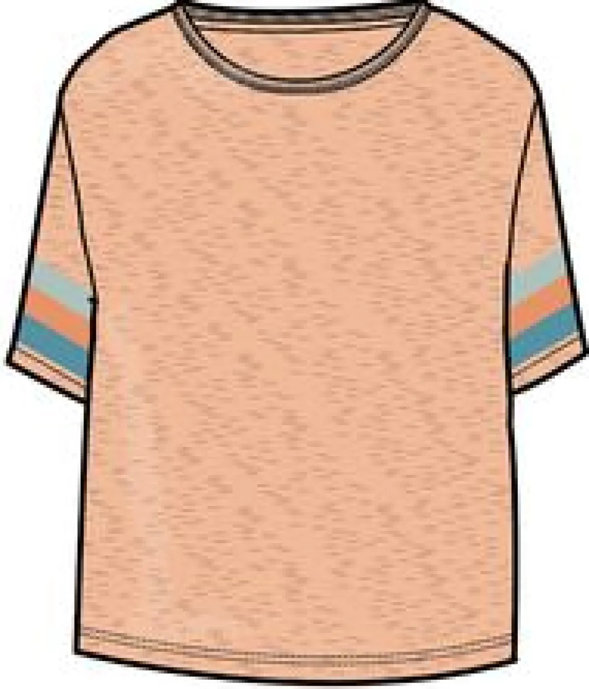 T-Shirts & Tank Tops|Passenger Poinsettia Organic Cotton T-Shirt - Soft Apricot Marl SoftApricotMarl