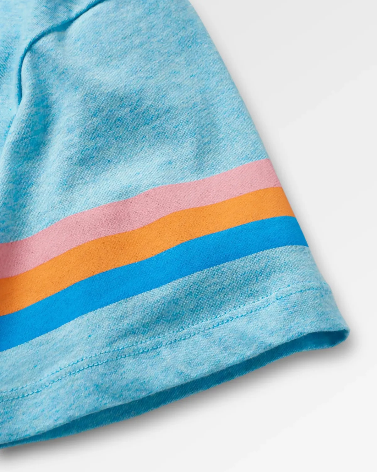 T-Shirts & Tank Tops|Passenger Poinsettia Organic Cotton T-Shirt - Soft Blue Pool Marl SoftBluePoolMarl