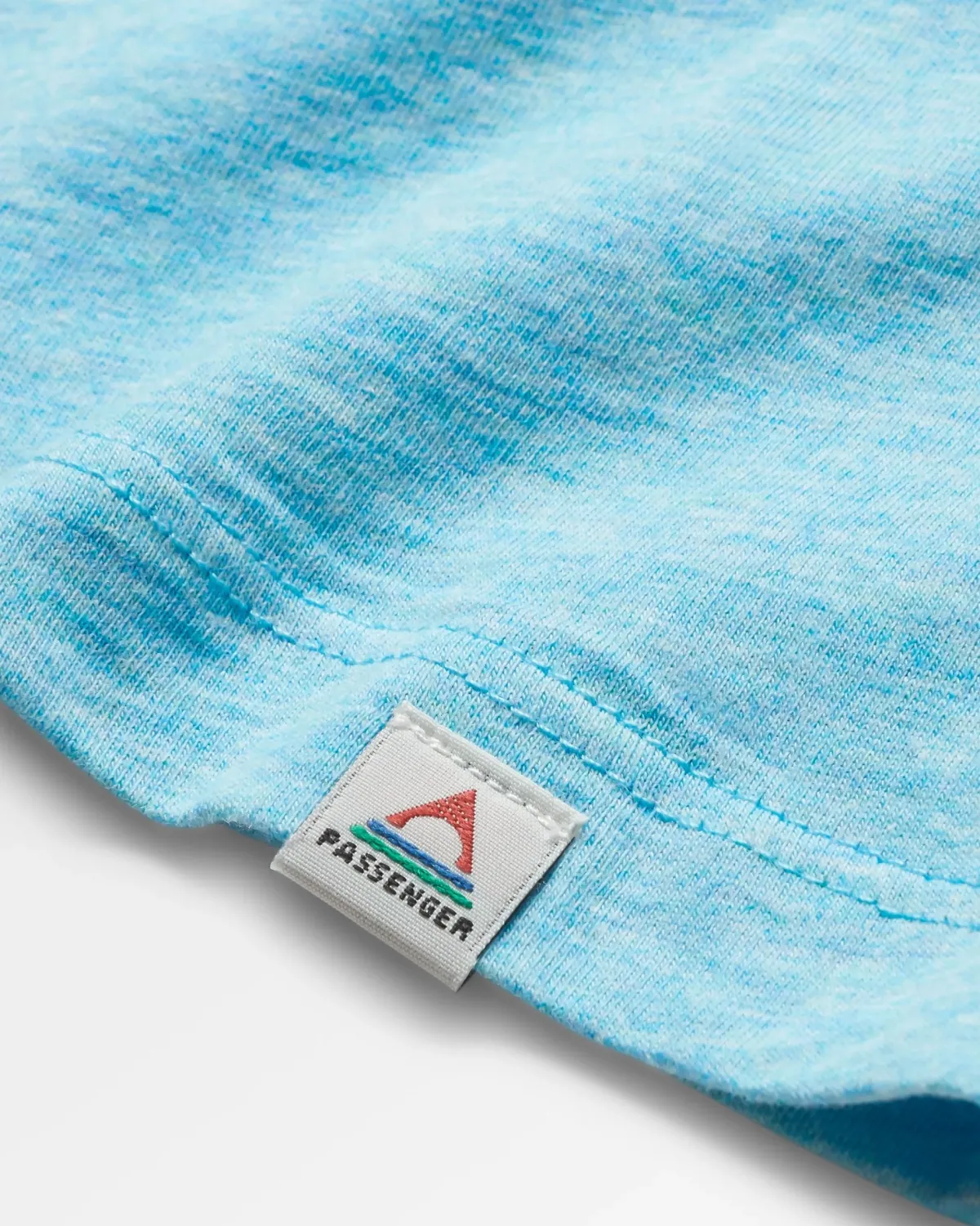 T-Shirts & Tank Tops|Passenger Poinsettia Organic Cotton T-Shirt - Soft Blue Pool Marl SoftBluePoolMarl
