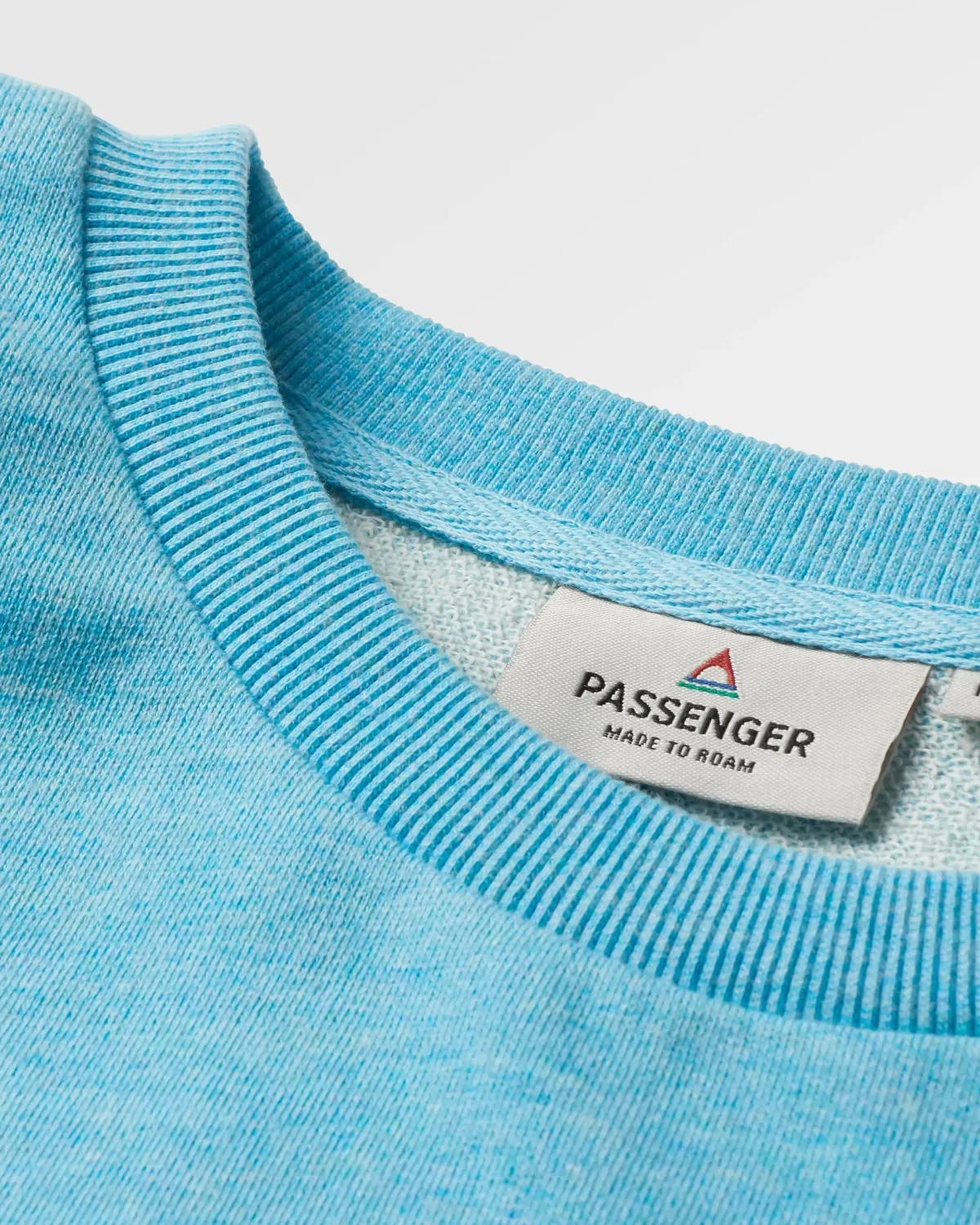 Sweatshirts|Hoodies & Sweatshirts|Passenger Poinsettia Organic Cotton Sweatshirt - Soft Blue Pool Marl SoftBluePoolMarl