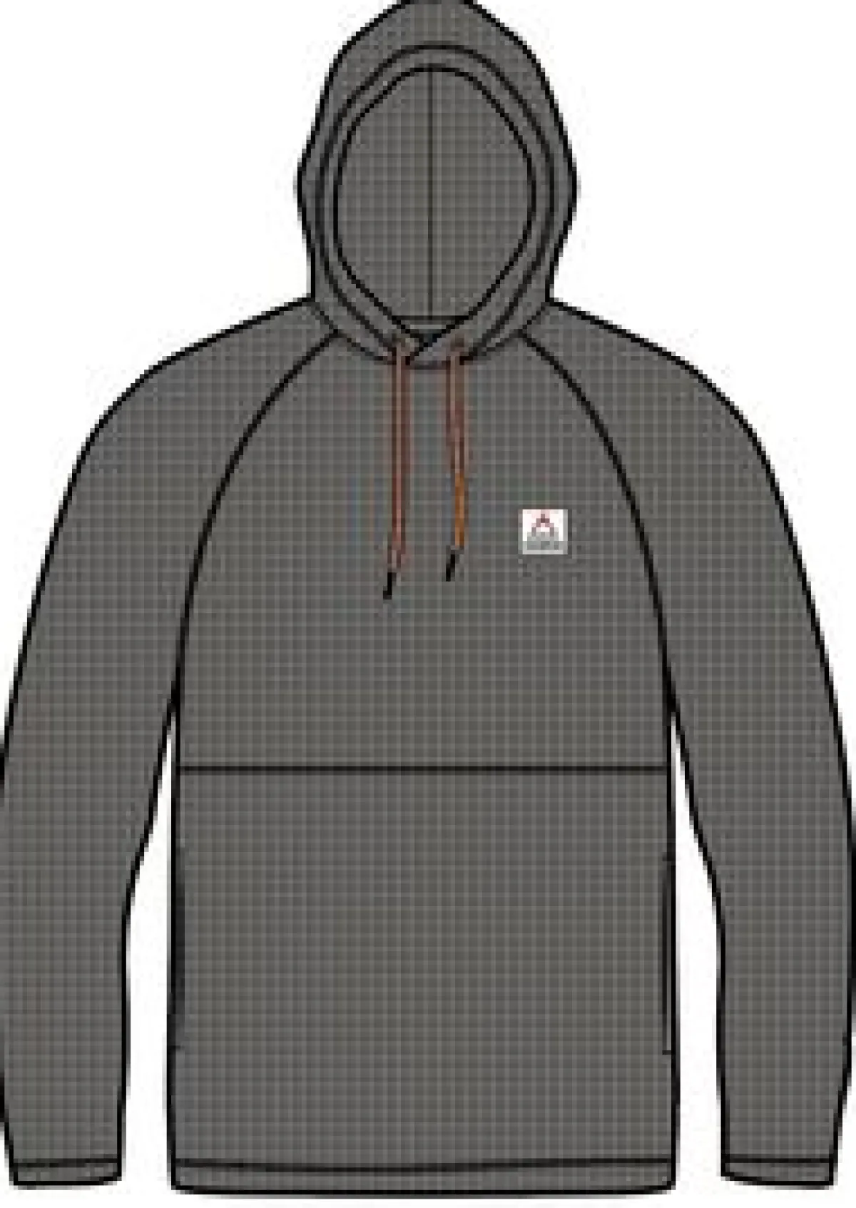 Fleece|Fleece|Passenger Point Recycled Grid Polar Fleece Hoodie - Charcoal
