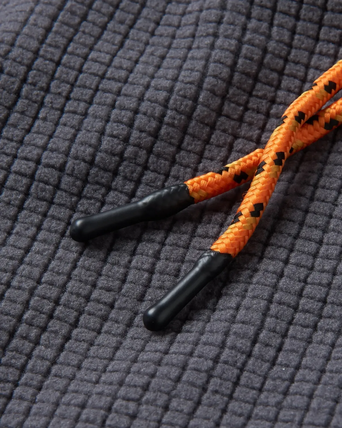 Fleece|Fleece|Passenger Point Recycled Grid Polar Fleece Hoodie - Charcoal