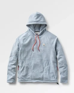 Fleece|Fleece|Passenger Point Recycled Grid Polar Fleece Hoodie - Gray Marl GrayMarl