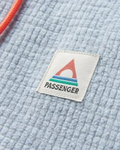 Fleece|Fleece|Passenger Point Recycled Grid Polar Fleece Hoodie - Gray Marl GrayMarl