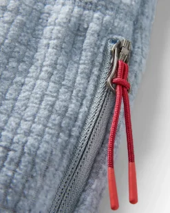 Fleece|Fleece|Passenger Point Recycled Grid Polar Fleece Hoodie - Gray Marl GrayMarl