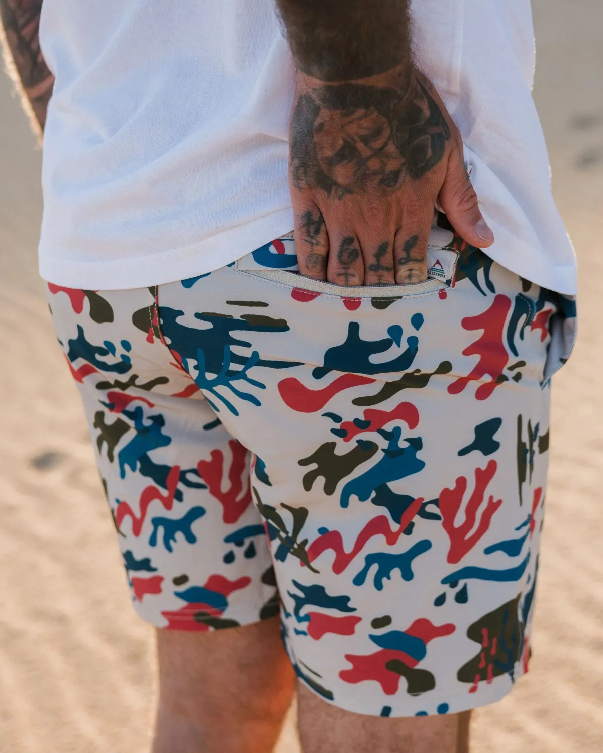 Bottoms|Shorts|Passenger Porto Recycled All Purpose Swim Short - Seaweed Camo Pebble Gray SeaweedCamoPebbleGray