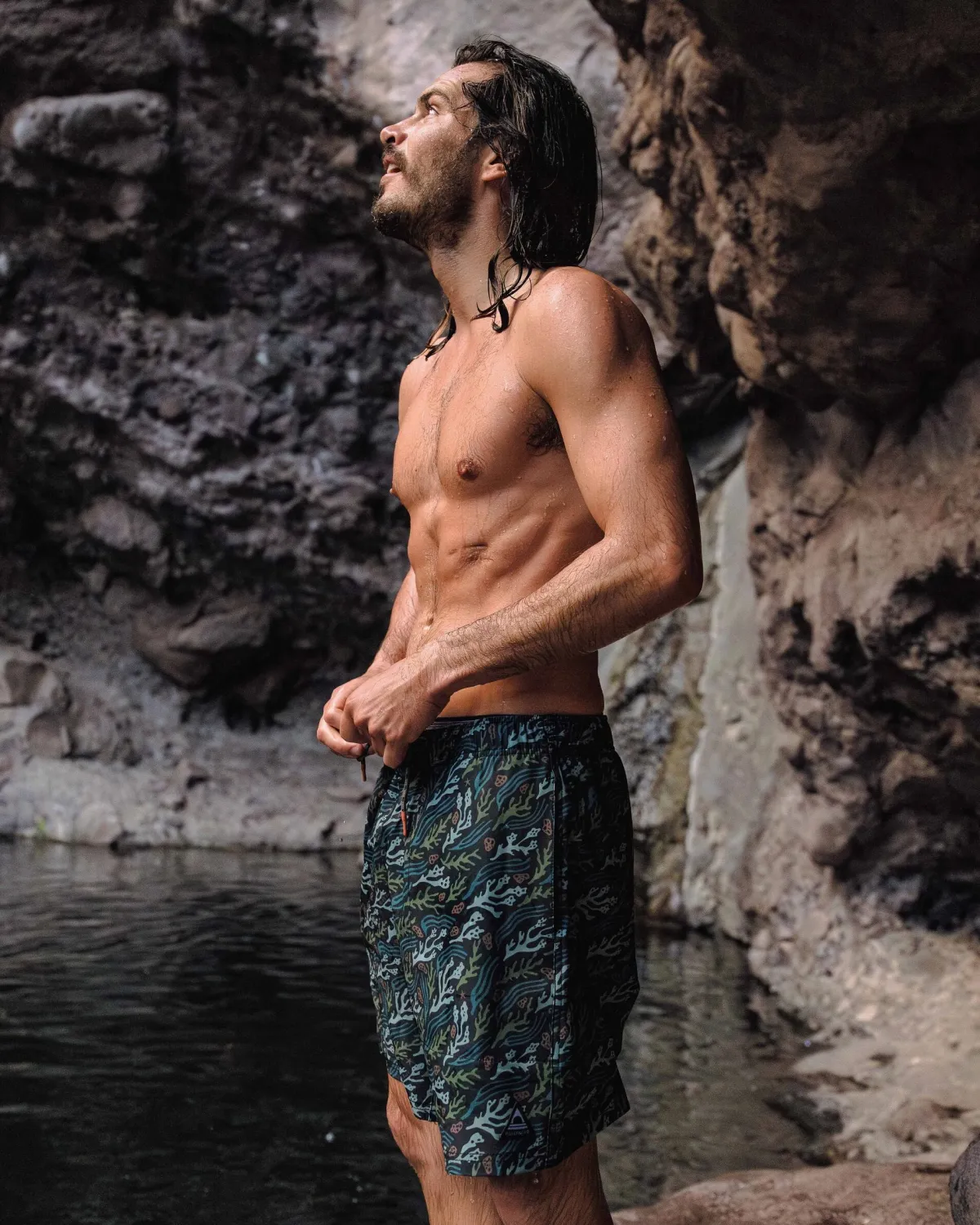 Bottoms|Shorts|Passenger Porto Recycled All Purpose Swim Short - Ocean Current Black OceanCurrentBlack