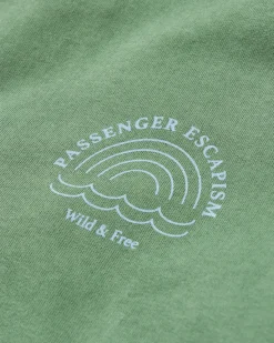 Sweatshirts|Hoodies & Sweatshirts|Passenger Rainbow Recycled Cotton Oversized Sweatshirt - Dark Ivy DarkIvy