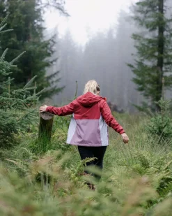 Outdoor Active|Jackets|Passenger Rainstorm Recycled Waterproof Jacket - Forest Berry/Berry ForestBerry/Berry