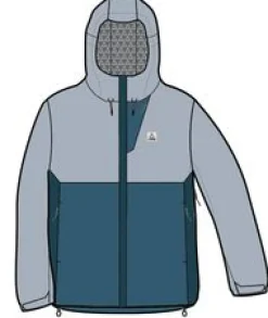 Outdoor Active|Jackets|Passenger Rainstorm Recycled Waterproof Jacket - Gray Blue/Blue Steel GrayBlue/BlueSteel