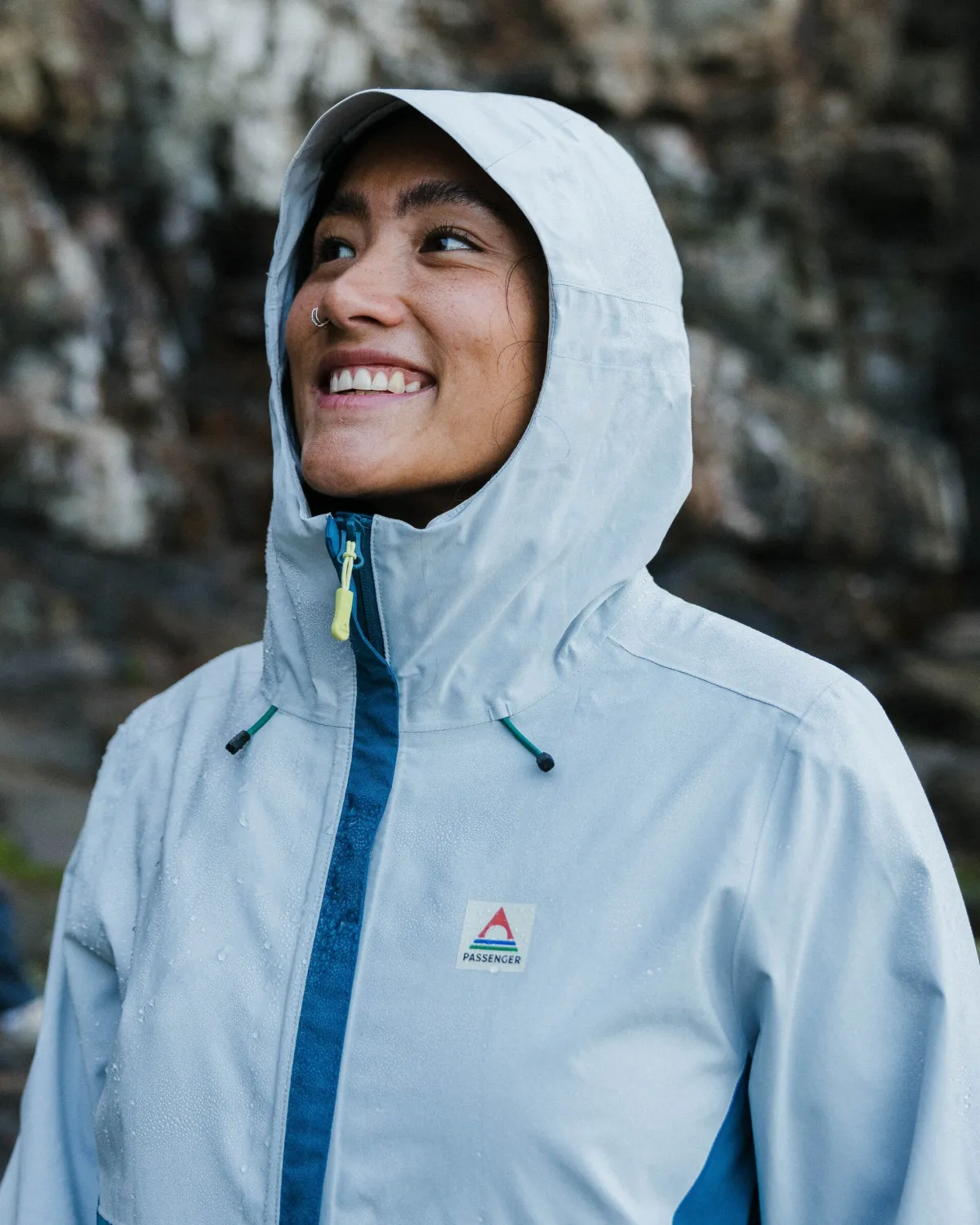 Outdoor Active|Jackets|Passenger Rainstorm Recycled Waterproof Jacket - Gray Blue/Blue Steel GrayBlue/BlueSteel