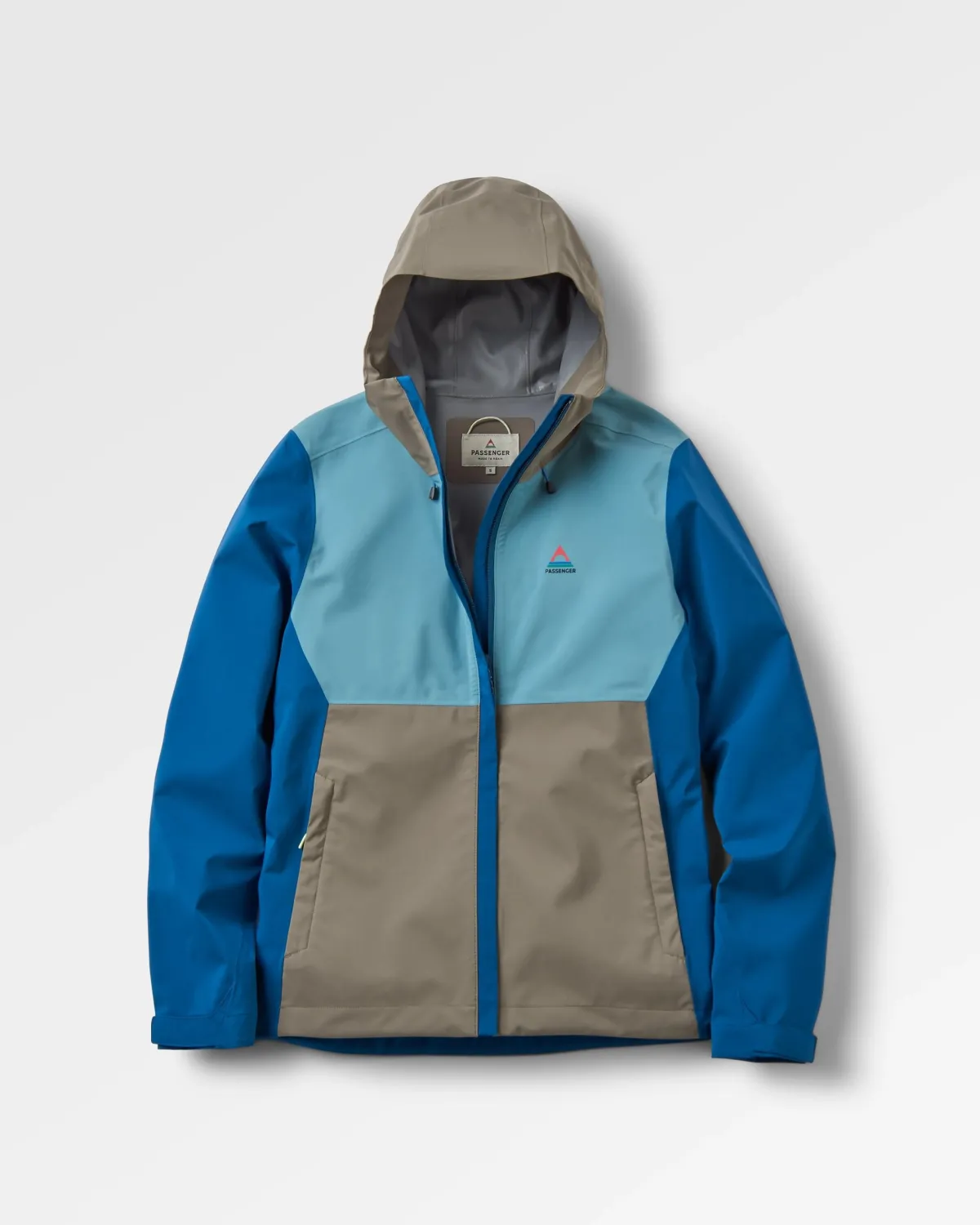 Outdoor Active|Jackets|Passenger Rainstorm Recycled Waterproof Jacket - Tidal Blue/Arctic/Dusty Olive TidalBlue/Arctic/DustyOlive