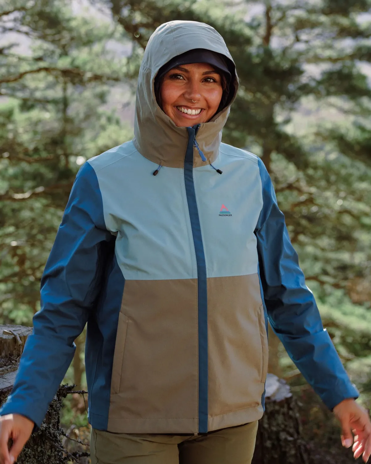 Outdoor Active|Jackets|Passenger Rainstorm Recycled Waterproof Jacket - Tidal Blue/Arctic/Dusty Olive TidalBlue/Arctic/DustyOlive