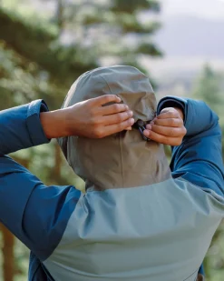Outdoor Active|Jackets|Passenger Rainstorm Recycled Waterproof Jacket - Tidal Blue/Arctic/Dusty Olive TidalBlue/Arctic/DustyOlive