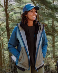 Outdoor Active|Jackets|Passenger Rainstorm Recycled Waterproof Jacket - Tidal Blue/Arctic/Dusty Olive TidalBlue/Arctic/DustyOlive