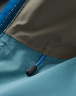 Outdoor Active|Jackets|Passenger Rainstorm Recycled Waterproof Jacket - Tidal Blue/Arctic/Dusty Olive TidalBlue/Arctic/DustyOlive
