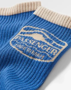 Socks|Passenger Rambler Organic Midweight Crew Socks - Moonlight Blue MoonlightBlue
