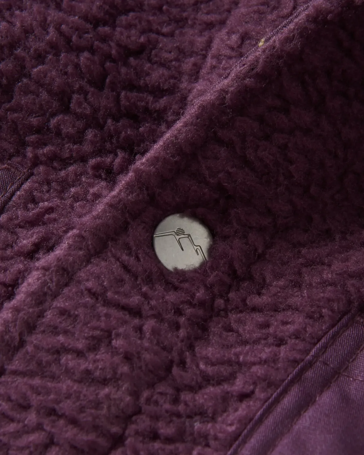 Fleece|Fleece|Passenger Rappel Recycled Sherpa Oversized Shirt Jacket - Deep Plum DeepPlum