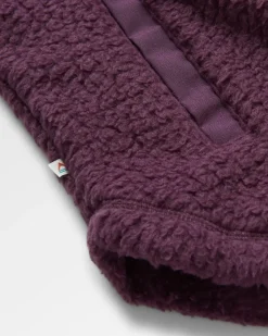 Fleece|Fleece|Passenger Rappel Recycled Sherpa Oversized Shirt Jacket - Deep Plum DeepPlum