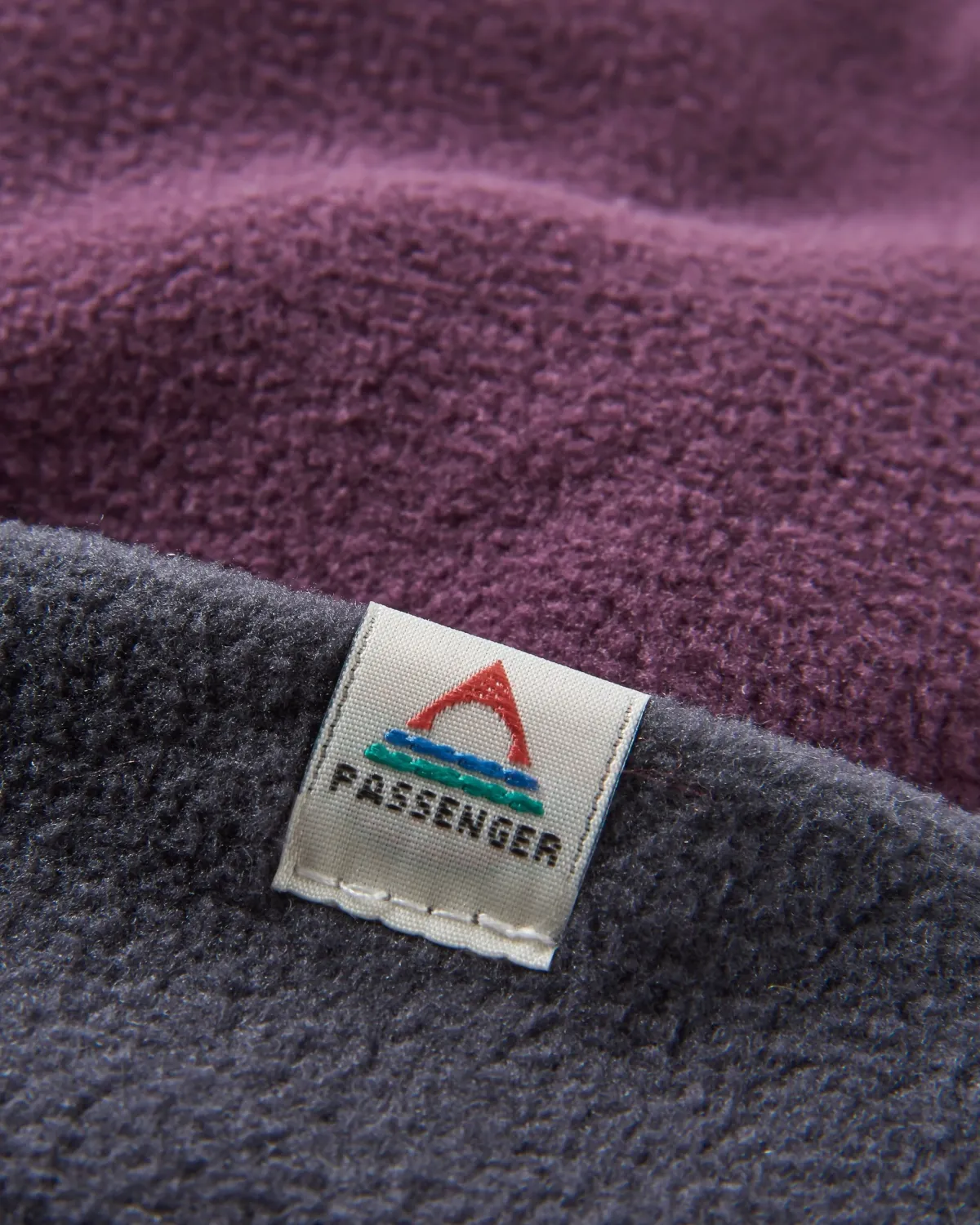 Outdoor Active|Beanies|Passenger Recycled Polar Fleece Beanie - Deep Plum/Charcoal DeepPlum/Charcoal