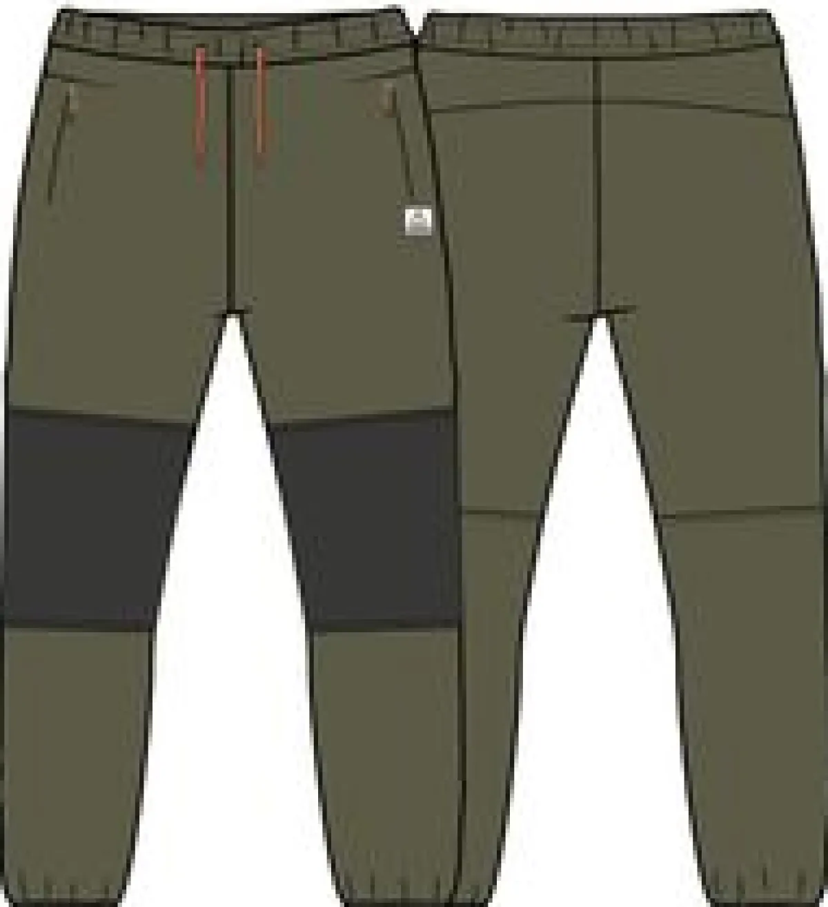 Pants|Passenger Recycled Polar Fleece Jogger - True Black/Khaki Green TrueBlack/KhakiGreen