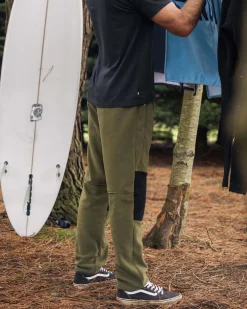 Pants|Passenger Recycled Polar Fleece Jogger - True Black/Khaki Green TrueBlack/KhakiGreen