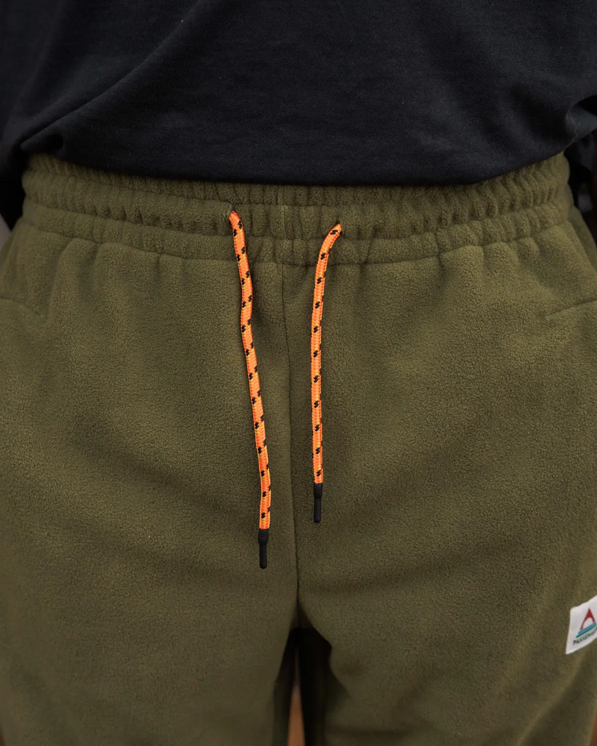 Pants|Passenger Recycled Polar Fleece Jogger - True Black/Khaki Green TrueBlack/KhakiGreen
