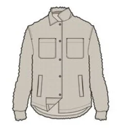 Fleece|Fleece|Passenger Recycled Rappel Sherpa Oversized Shirt - Oatmeal
