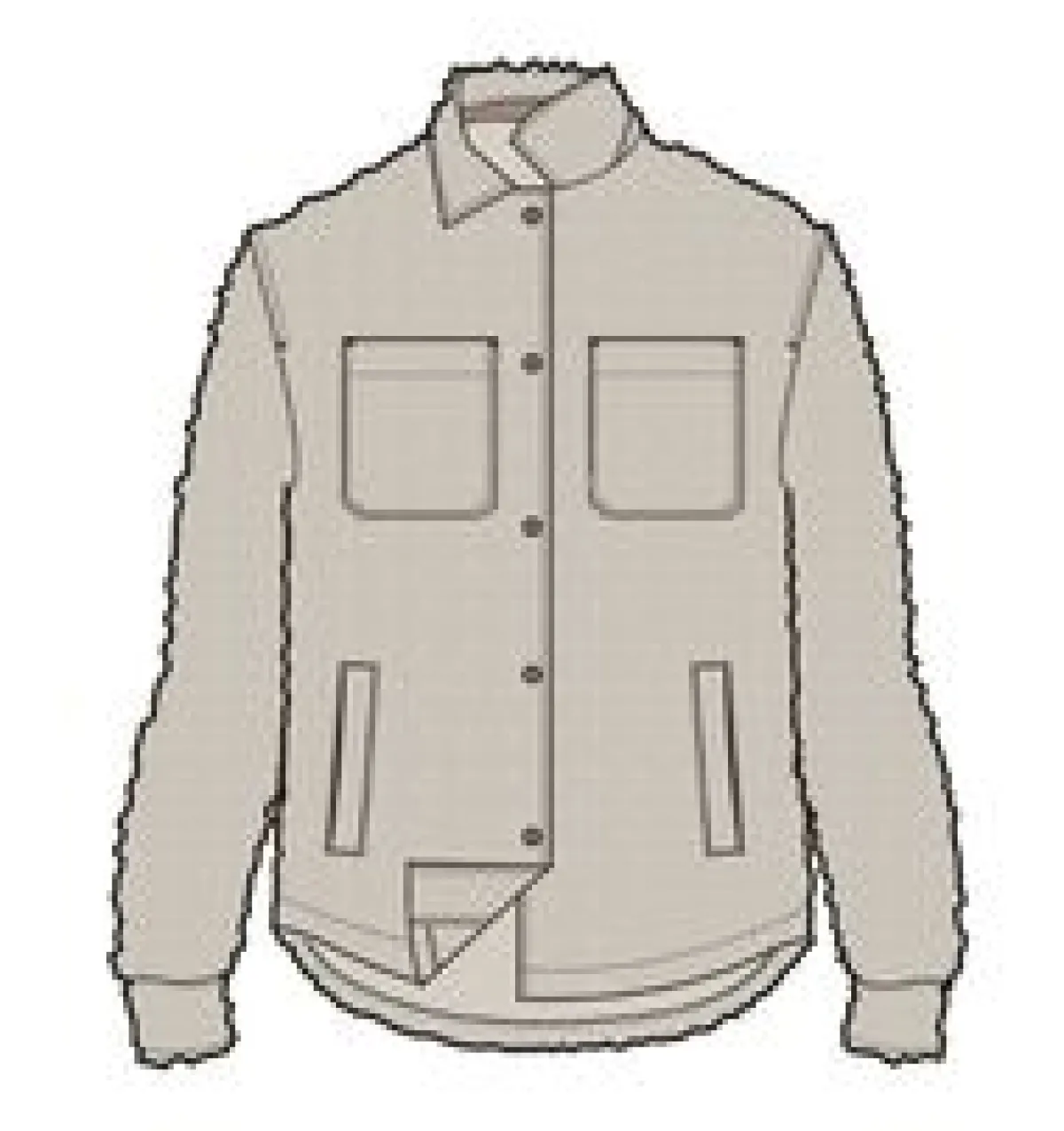 Fleece|Fleece|Passenger Recycled Rappel Sherpa Oversized Shirt - Oatmeal