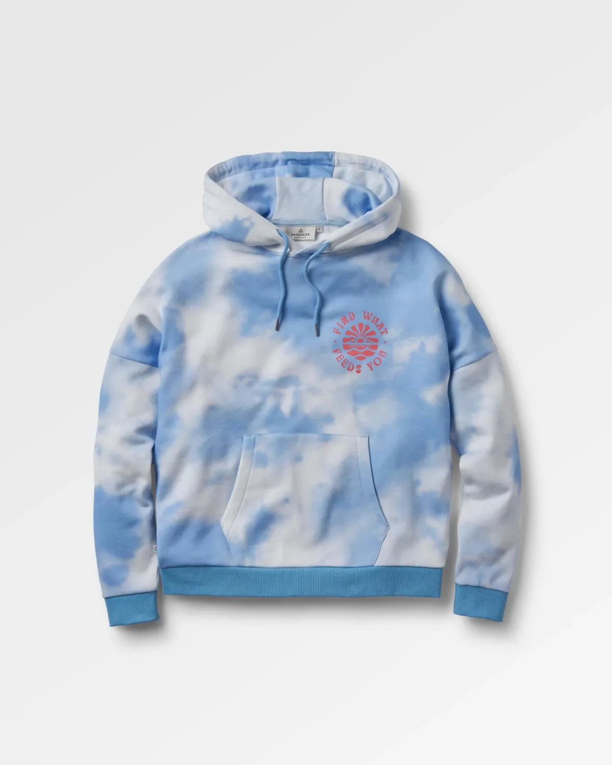 Hoodies|Hoodies & Sweatshirts|Passenger Rediscover Printed Hoodie - Tie Dye Cornflower TieDyeCornflower