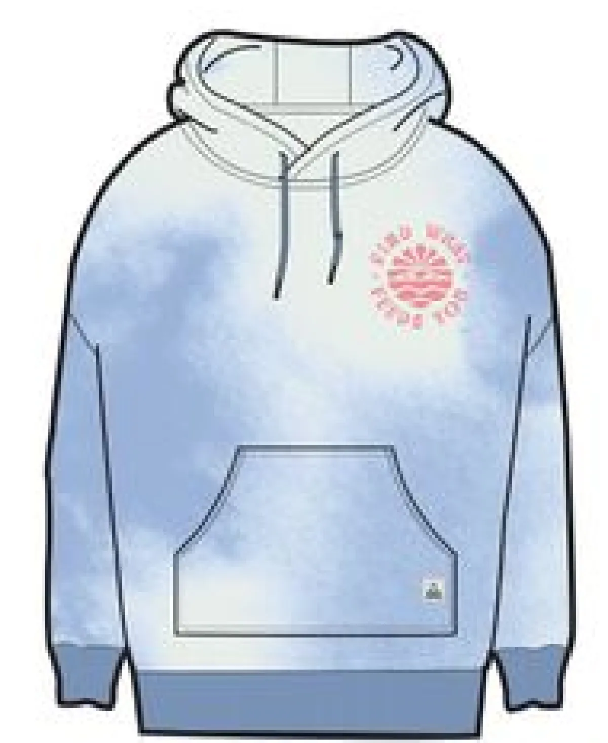 Hoodies|Hoodies & Sweatshirts|Passenger Rediscover Printed Hoodie - Tie Dye Cornflower TieDyeCornflower
