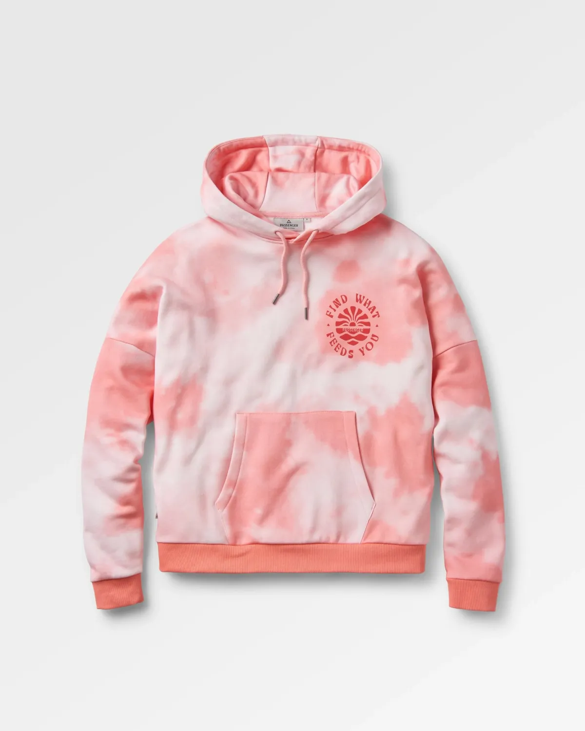 Hoodies|Hoodies & Sweatshirts|Passenger Rediscover Printed Hoodie - Tie Dye Shell Pink TieDyeShellPink