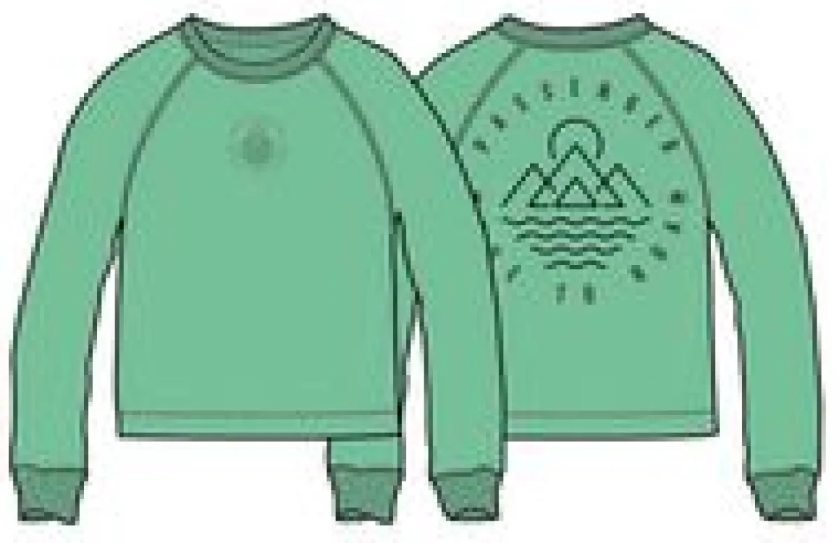 Sweatshirts|Hoodies & Sweatshirts|Passenger Remote Recycled Cotton Long Sleeve Sweatshirt - Green Spruce GreenSpruce