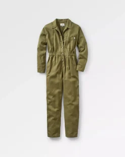 Pants|Jumpsuits & Playsuits|Passenger Resonate Boiler Suit - Khaki Green KhakiGreen
