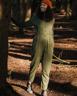 Pants|Jumpsuits & Playsuits|Passenger Resonate Boiler Suit - Khaki Green KhakiGreen