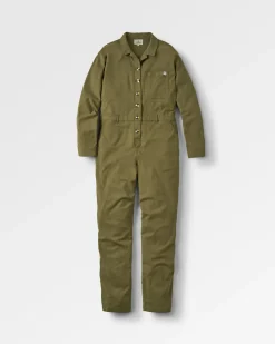 Jumpsuits & Playsuits|Overalls & Pants|Passenger Resonate Organic Cotton Boiler Suit - Khaki