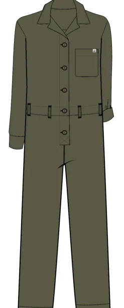 Jumpsuits & Playsuits|Overalls & Pants|Passenger Resonate Organic Cotton Boiler Suit - Khaki