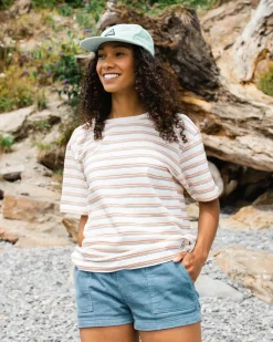 Tops & T-Shirts|Passenger Retro Vibes Organic Cotton T-Shirt - Retro Stripe RetroStripe