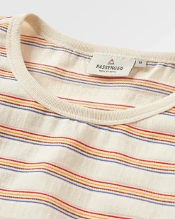 Tops & T-Shirts|Passenger Retro Vibes Organic Cotton T-Shirt - Retro Stripe RetroStripe