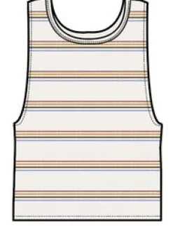 Tank Tops|Passenger Retro Vibes Organic Cotton Tank Top - Retro Stripe RetroStripe